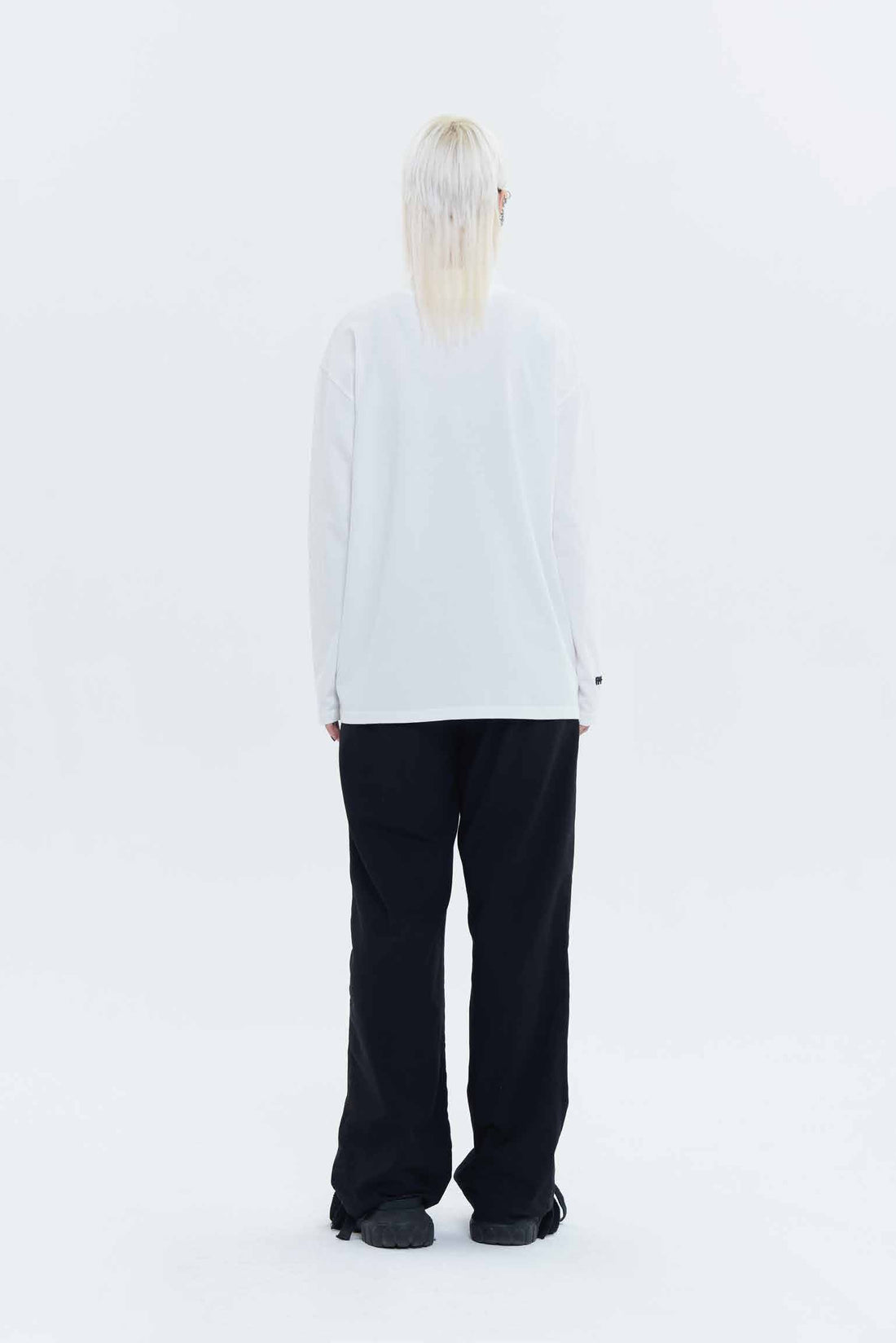 RAF VALOIS 22AW SHADOW series "MOON PHASE" mockneck slim long sleeve shirts