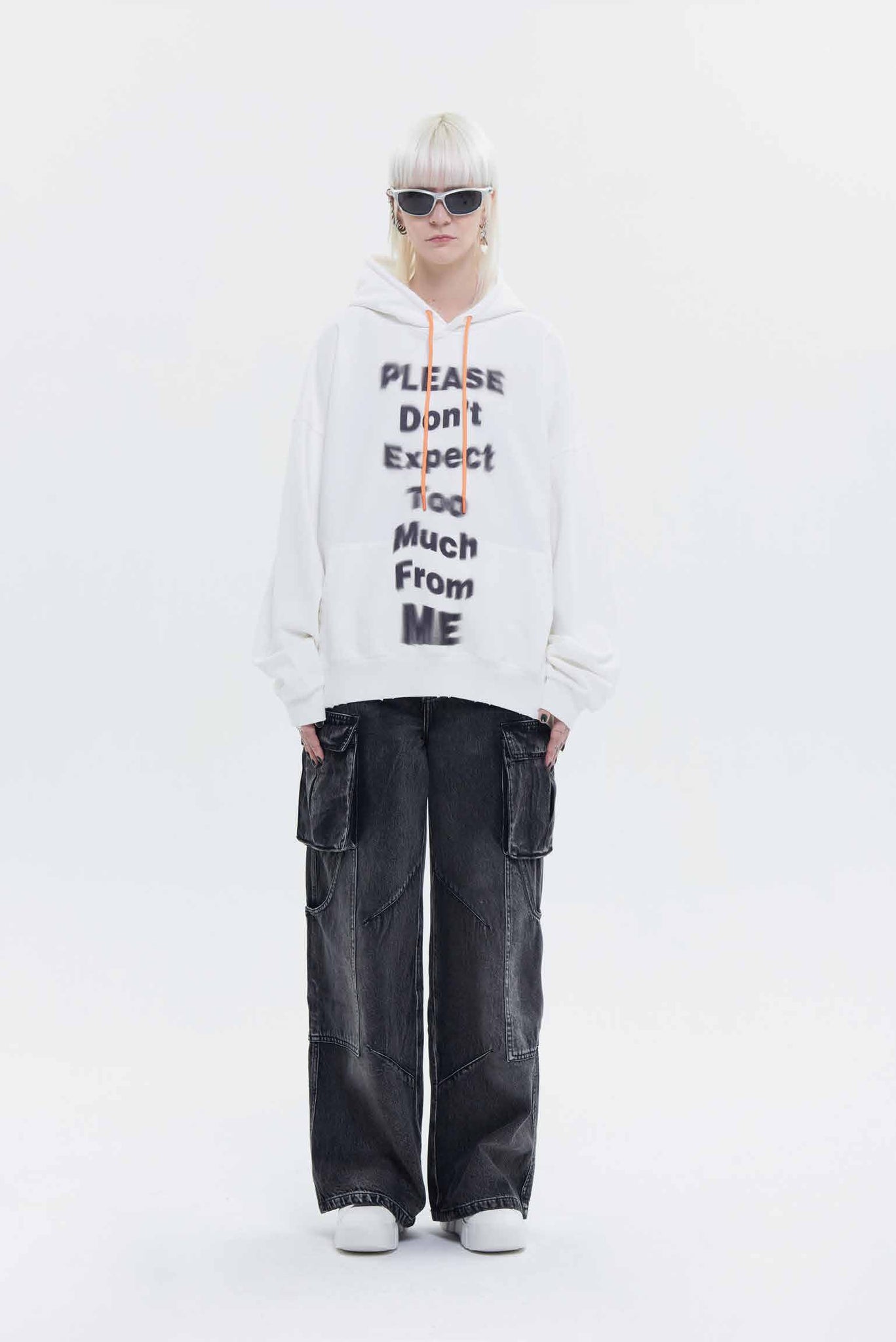 RAF VALOIS 22AW SHADOW series SLOGAN loose hoodie